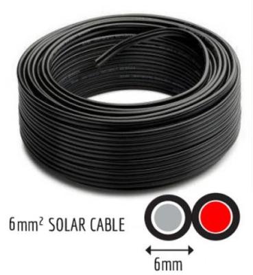 China 1500V TUV Solar Cable , 6mm Solar Panel Cable With Stable Performance for sale