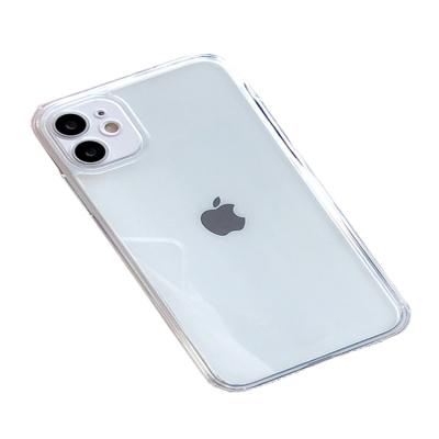 China Anti-fall Phone12&11Pro Phone Case Applicable Tempered Glass Phone Case S10 Transparent Glass Stain for sale