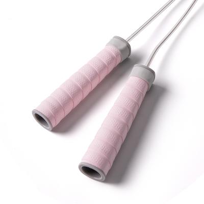 China Length Adjustable Multicolor Optional Fitness Rope Jump Rope With Weights Attached Jump Rope With Hand Gel for sale