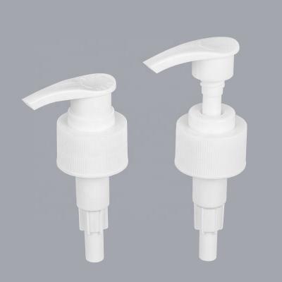 China Non Spill Teeth 24/28 Dispensing Materials Lotion Threaded White Manufacturers Lotion Threaded Packing Bottle Plastic Pump Packaging Direct Supply for sale