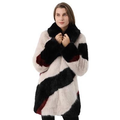 China Winter Breathable Fashion Faux Fur Jacket Women's Faux Fur Jacket Artificial Mink Fur Loose Warm Thick Coat for sale