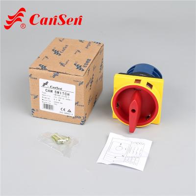 China Cansen LW26GS-32 04-2 -on control 64*64 32a 440v motor welding machine rotary switch 12 position LW26GS-32/04-2 for sale