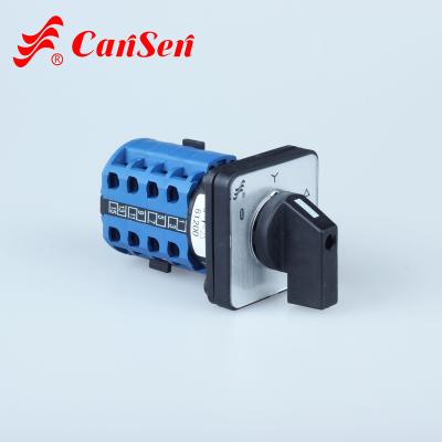 China Cansen LW26-20 0-Y-D Professional Switch Manufacturer-Supplier Switch Star Delta Switch 48x48mm for sale