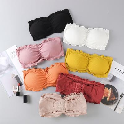 China Bandeau Seamless Sexy Free Tube Waist Push Up Antibacterial Strapless Padded Top Bra For Women for sale