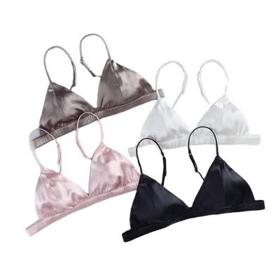 China Antibacterial traceless bralette woman's sexy thin French style lace bra for sale