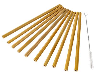 China Eco Friendly Easily Cleaned Bamboo Straw Holder Straw Cleaner For Bar for sale