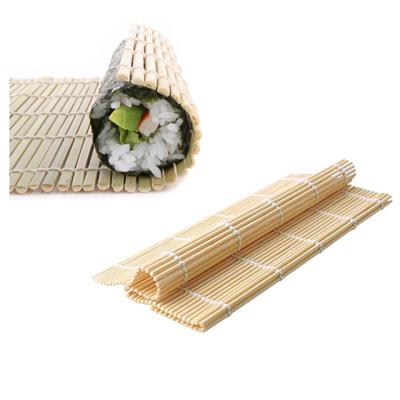 China Factory Price 27*27cm White Bamboo Sushi Easily Cleaned Color Rolling Mat for sale