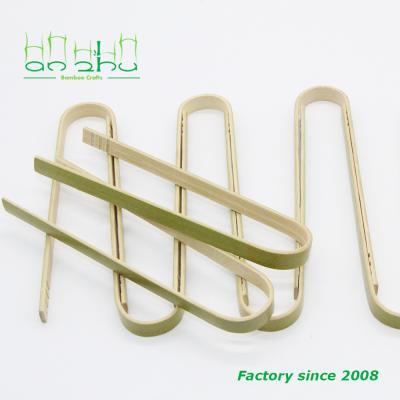 China Sustainable Natural Bamboo Bread Tongs for sale