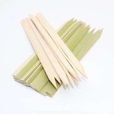 China Easily Cleaned Disposable Safe Flat Bamboo Wooden Kebab Skewer for sale