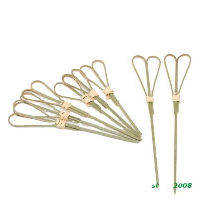 China Heat Resistance Feature Easily Cleaned Bamboo BBQ Roasting Sticks for sale