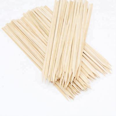 China Factory direct disposable flat bamboo kebab skewers easily cleaned for sale