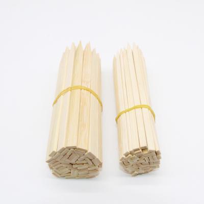 China Wholesale Eco - Friendly Disposable Natural Bamboo Barbecue Square Easily Cleaned Flat Spikes Factory Direct for sale