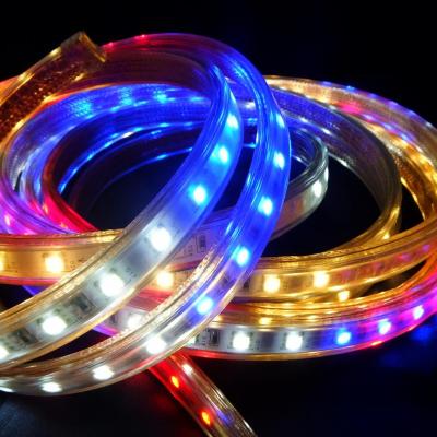 China 2021 popular theme park high voltage fairy lights waterproof 5050 led strip light for outdoor decoration for sale