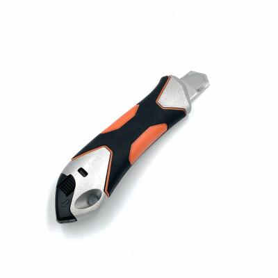 China Breaking Steel Blade Paper Knife Cutter Art Knife Retractable Blade Paper Safety Knife Service DIY Tool- for sale