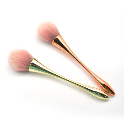 China Angular Blush Most Popular Wooden Handle Portable Makeup Face Flat Contour Blush Brush for sale