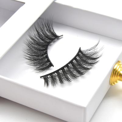 China Wholesale 25mm thick faux mink lashes vegan fiber faux mink silk eyelashes soft silk lashes faux lashes for sale