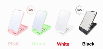 China Hot Sale LED Light Lit Mirror With Touch Switch Makeup Mirror With Storage Box LED Light Mirror for sale