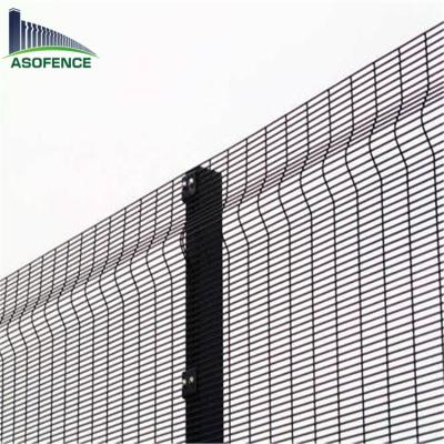 중국 Small hole welded wire mesh powder coated Anti Climb 358 Fence Panel 판매용