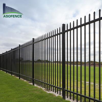 중국 Steel fencing high security modern picket steel fence panel / garrison fence panel 판매용