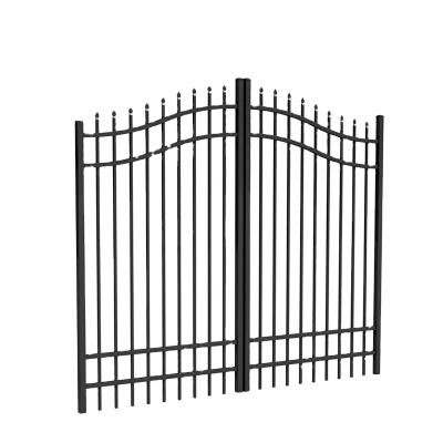 China Cheap security 8m*4m powder coated design steel tubular garden fence à venda