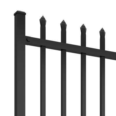 중국 Home Garden Powder Coated Top Spear Metal Tubular Black Aluminum Fence Panels 판매용