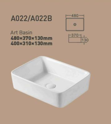 China Modern Design Living Room Countertop Modern Square Bathroom Basin for sale