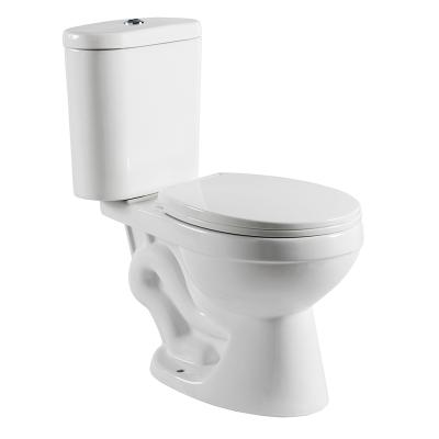 China Double-Flow Manufacturer Ceramic Sanitary Ware Two Piece Bathroom WC Siphonic Floor Standing Split Toilet MJ2109 for sale