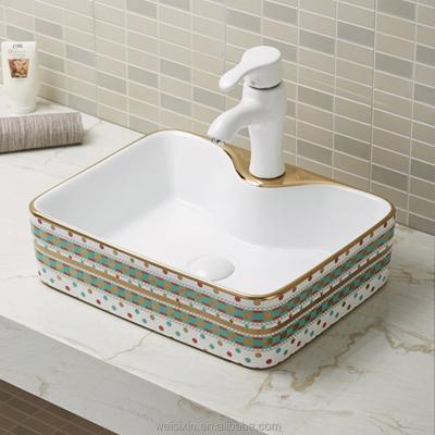 China Modern Bathroom Sanitary Ware Sink Single Hole Art Basin A211 for sale