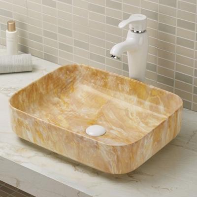 China Modern Ceramic Sanitary Ware Accessories Art Basin Rectangular A422-P58 Bathroom Ware and Fittings for sale