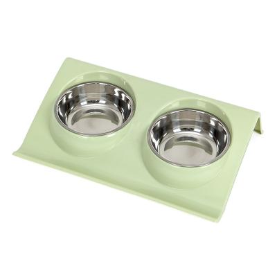 China Hot Sale Plastic Pet Feeder Automatic Raised Rack Elevated Pet Feeder For Wholesale for sale