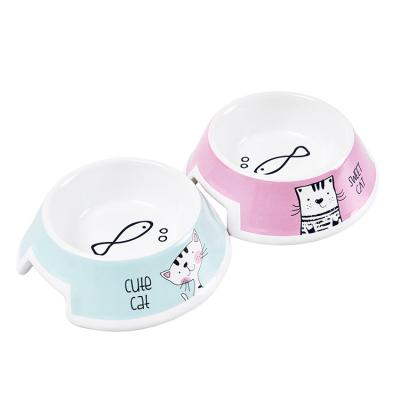 China Eco-Friendly Sustainable Pet Bowl Print Feeder Intelligent Pet Food Dog Bowl for sale