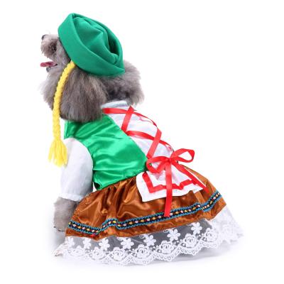 China Sustainable Pet Waiter Clothes Bars (with Hat) Dog Clothes Small and Medium Dog Clothes Pet Supplies for sale