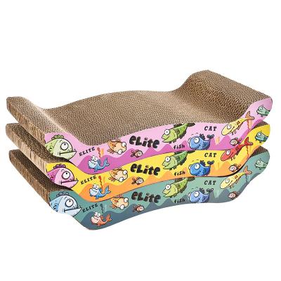 China Wholesale Pet Stocked Toy Cardboard Cat Scratcher Board from Hellomoon for sale