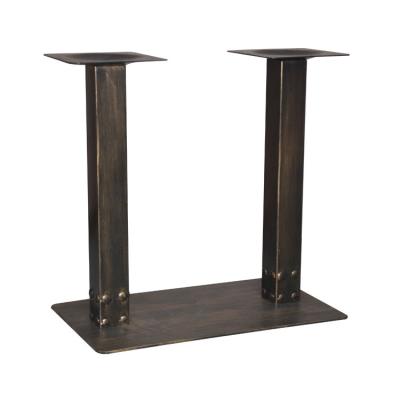 China Easy Installation Manufactory Direct Cast Iron Office Bar Industrial Table Legs Custom Brass Table Base for sale