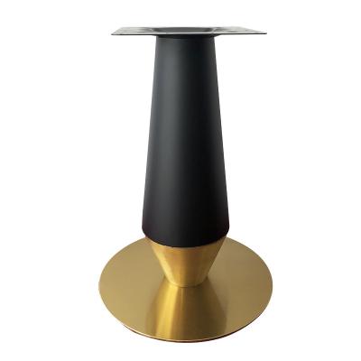 China Easy Installation Table Base Legs Stainless Steel Gold Table Base Stand Circular Restaurant Coffee ShopTulip Table Base for sale