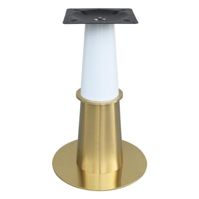 China Easy Installation Easier Installation Table Base Stand Stainless Steel Round Legs Tables Gold Metal Dining Table Base for sale