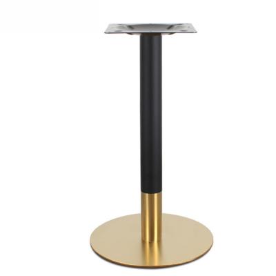 China Easy Installation High Efficiency Table Base Legs Gold Stainless Steel Table Base Stand Office Bar Furniture Table Base for sale