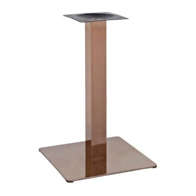 China Easy Installation Restaurant Coffee Shop Table Base Stand Furniture Table Legs Stainless Steel Gold Table Base for sale