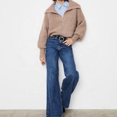 China 2020 LadiesSoft Fashion Top Custom OEM Casual High Quality Sweater Factory Soft Women's Wool Cashmere Warm Winter Knitted Sweater for sale