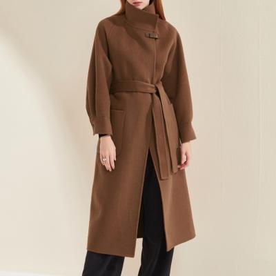 China New Autumn And Winter Sustainable Mid Length Loose Above The Knee Woolen Coat for sale