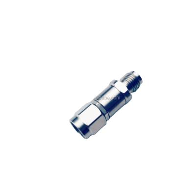 China 50 Ohm Millimeter Wave RF Adapter Coaxial Connector Is 3.5 Male To 3.5 DC-33GHz Female VSWR1.15 SUS303 MIL-STD-348A for sale