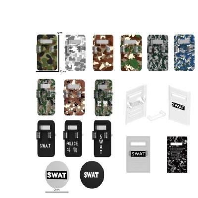 China WW2 Soldiers Accessories Army Camouflage Shield Defense Equipped WW2 Soldiers Accessories Army Military Weapon Pack Building Blocks Brick Sets Toys for sale