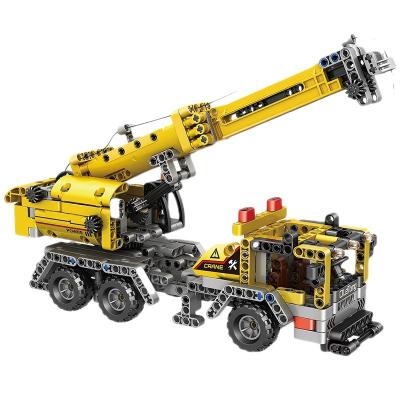 China Engineer Dump Truck Sandbox Car Model Construction Truck Block Builder  Crane Building Block Set (435pcs) Construction Tower Crane Toy Blocks Suitable for Boys and Girls for sale