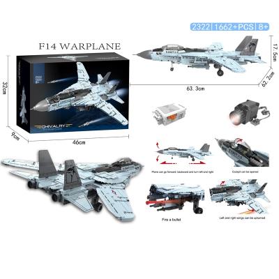 China Aircraft Missiles Military Air-Force Airplane Building Bricks Set Games Fighter F14 Jet Building Block Set 1662Pcs Toy Plane Military Brick Building Set Air Force for Military Enthusiast for sale