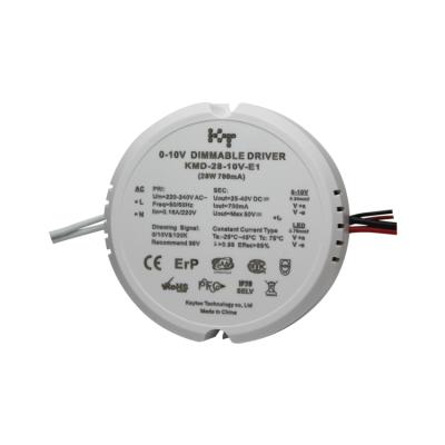 China PC KEYTEC KMD-28-10V-E1 220V-240VAC 700mA 28W Dali Triac Dimmer Led Driver for sale