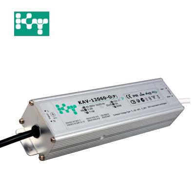 China LED Lighting Aluminum Waterproof IP66 12V 5A 60w Led Power Supply for sale