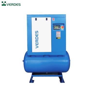 China 4kw 5.5kw 7.5kw 11kw Lubricated Silent Screw Inverter DC Energy Saving Air Compressor for sale