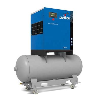 China 11 KW Inverter Secondary Professional Permanent Magnet Low Noise Compressor Lubricated Fixed Screw Air Compressor for sale