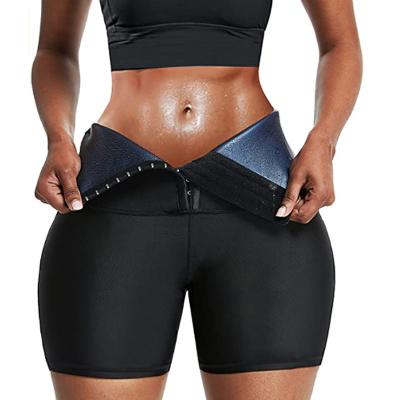 China Thermal High Waist Shorts Sweaty Body Shaping Hip Lifting YOGA SHORTS Sports Fitness Yoga Pants Waist Tights Waist Trainer for sale