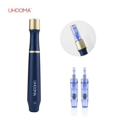 China 2021 Best Price Microneedle Hot Tool UHOOMA F3+ Skin Tool Anti-puffiness Adjustable Wireless Products Derma Pen for sale